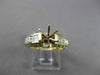ESTATE 1.40CT DIAMOND 14KT YELLOW GOLD SEMI MOUNT ENGAGEMENT RING E/F VVS #1277