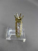 ESTATE 1.40CT DIAMOND 14KT YELLOW GOLD SEMI MOUNT ENGAGEMENT RING E/F VVS #1277
