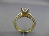 ESTATE 1.40CT DIAMOND 14KT YELLOW GOLD SEMI MOUNT ENGAGEMENT RING E/F VVS #1277