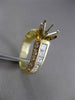 ESTATE 1.40CT DIAMOND 14KT YELLOW GOLD SEMI MOUNT ENGAGEMENT RING E/F VVS #1277