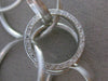 ESTATE 1.68CT DIAMOND 14KT WHITE GOLD 3D MULTI CIRCULAR FLOATING NECKLACE