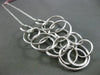 ESTATE 1.68CT DIAMOND 14KT WHITE GOLD 3D MULTI CIRCULAR FLOATING NECKLACE