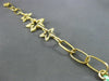 ESTATE LARGE 1.17CT DIAMOND 18KT YELLOW GOLD STARBURST FILIGREE TOGGLE BRACELET