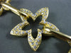 ESTATE LARGE 1.17CT DIAMOND 18KT YELLOW GOLD STARBURST FILIGREE TOGGLE BRACELET