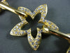 ESTATE LARGE 1.17CT DIAMOND 18KT YELLOW GOLD STARBURST FILIGREE TOGGLE BRACELET