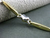 ESTATE 14K WHITE & YELLOW GOLD HEART & KISSES HANDCRAFTED X DESIGN LOVE BRACELET