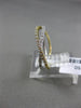 ESTATE .23CT DIAMOND 18KT WHITE & YELLOW GOLD 3D CRISS CROSS INFINITY LOVE RING