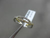 ESTATE .23CT DIAMOND 18KT WHITE & YELLOW GOLD 3D CRISS CROSS INFINITY LOVE RING