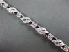 ESTATE WIDE 1.88CT DIAMOND 14KT WHITE GOLD 3D TWO ROW MULTI WAVE TENNIS BRACELET