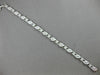 ESTATE WIDE 1.88CT DIAMOND 14KT WHITE GOLD 3D TWO ROW MULTI WAVE TENNIS BRACELET