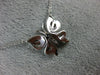 ESTATE .25CT DIAMOND 14KT WHITE GOLD BUTTERFLY BY THE YARD FUN FLOATING nECKLACE