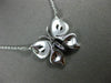ESTATE .25CT DIAMOND 14KT WHITE GOLD BUTTERFLY BY THE YARD FUN FLOATING nECKLACE