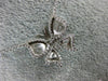 ESTATE .25CT DIAMOND 14KT WHITE GOLD BUTTERFLY BY THE YARD FUN FLOATING nECKLACE