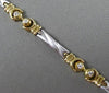 ESTATE .30CT ROUND DIAMOND 14KT WHITE & YELLOW GOLD ETOILE LOVE TENNIS BRACELET