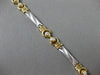 ESTATE .30CT ROUND DIAMOND 14KT WHITE & YELLOW GOLD ETOILE LOVE TENNIS BRACELET