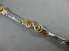 ESTATE .30CT ROUND DIAMOND 14KT WHITE & YELLOW GOLD ETOILE LOVE TENNIS BRACELET