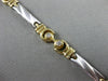 ESTATE .30CT ROUND DIAMOND 14KT WHITE & YELLOW GOLD ETOILE LOVE TENNIS BRACELET