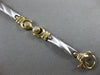 ESTATE .30CT ROUND DIAMOND 14KT WHITE & YELLOW GOLD ETOILE LOVE TENNIS BRACELET