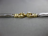 ESTATE .30CT ROUND DIAMOND 14KT WHITE & YELLOW GOLD ETOILE LOVE TENNIS BRACELET