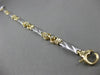 ESTATE .30CT ROUND DIAMOND 14KT WHITE & YELLOW GOLD ETOILE LOVE TENNIS BRACELET