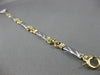 ESTATE .30CT ROUND DIAMOND 14KT WHITE & YELLOW GOLD ETOILE LOVE TENNIS BRACELET