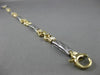 ESTATE .30CT ROUND DIAMOND 14KT WHITE & YELLOW GOLD ETOILE LOVE TENNIS BRACELET