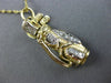 ESTATE .18CT DIAMOND 14K WHITE & YELLOW GOLD 3D HANDCRFATED GOLD BAG FUN PENDANT