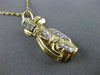ESTATE .18CT DIAMOND 14K WHITE & YELLOW GOLD 3D HANDCRFATED GOLD BAG FUN PENDANT