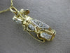 ESTATE .18CT DIAMOND 14K WHITE & YELLOW GOLD 3D HANDCRFATED GOLD BAG FUN PENDANT