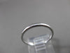 ESTATE 14KT WHITE GOLD CLASSIC SIMPLE HANDCRAFTED WEDDING BAND RING 2mm 23265
