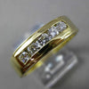 ESTATE .75CT DIAMOND 14KT YELLOW GOLD 5 STONE WEDDING ANNIVERSARY RING #18617