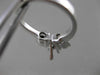 ESTATE .34CT DIAMOND 14K WHITE GOLD 3 STONE SEMI MOUNT ENGAGEMENT RING E/F #6946