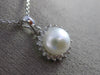 ESTATE .30CT DIAMOND & SOUTH SEA PEARL 14KT WHITE GOLD CLASSIC FLOATING PENDANT