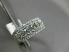 ESTATE WIDE .74CT DIAMOND 14KT WHITE GOLD SEMI ETERNITY CLASSIC ANNIVERSARY RING