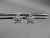ESTATE .18CT ROUND DIAMOND 14KT WHITE GOLD 3D STAR SOLITAIRE STUD EARRINGS