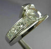 LARGE 2.5CT DIAMOND 18KT WHITE GOLD ROUND CRISS CROSS SEMI MOUNT ENGAGEMENT RING