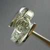 LARGE 2.5CT DIAMOND 18KT WHITE GOLD ROUND CRISS CROSS SEMI MOUNT ENGAGEMENT RING