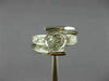 LARGE 2.5CT DIAMOND 18KT WHITE GOLD ROUND CRISS CROSS SEMI MOUNT ENGAGEMENT RING