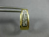 ESTATE WIDE .75CT DIAMOND 14K YELLOW GOLD 3D PRINCESS INVISIBLE HUGGIE EARRINGS