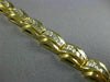 WIDE 2.0CT DIAMOND 14KT YELLOW GOLD 3D ROUND & BAGUETTE PYRAMID TENNIS BRACELET