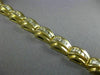 WIDE 2.0CT DIAMOND 14KT YELLOW GOLD 3D ROUND & BAGUETTE PYRAMID TENNIS BRACELET