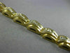 WIDE 2.0CT DIAMOND 14KT YELLOW GOLD 3D ROUND & BAGUETTE PYRAMID TENNIS BRACELET