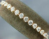 ESTATE 4.55CT DIAMOND 14KT ROSE GOLD 3D CLASSIC 4mm ROUND TENNIS BRACELET
