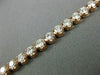ESTATE 4.55CT DIAMOND 14KT ROSE GOLD 3D CLASSIC 4mm ROUND TENNIS BRACELET