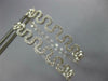 ESTATE WIDE .62CT DIAMOND 18KT WHITE GOLD 3D MULTI WAVE HANGING HOOP EARRINGS