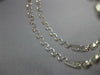 ESTATE WIDE .62CT DIAMOND 18KT WHITE GOLD 3D MULTI WAVE HANGING HOOP EARRINGS