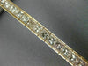 ESTATE WIDE 9.30CT PINK DIAMOND 18K ROSE GOLD 3D CLASSIC CHANNEL TENNIS BRACELET