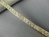 ESTATE WIDE 9.30CT PINK DIAMOND 18K ROSE GOLD 3D CLASSIC CHANNEL TENNIS BRACELET
