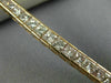 ESTATE WIDE 9.30CT PINK DIAMOND 18K ROSE GOLD 3D CLASSIC CHANNEL TENNIS BRACELET