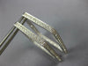 LARGE 1.30CT DIAMOND 18KT WHITE GOLD INSIDE OUT TEAR DROP SQUARE HOOP EARRINGS